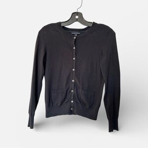 Banana Republic Petite Pima Cotton Cashmere Black Cardigan Women’s Petite Small